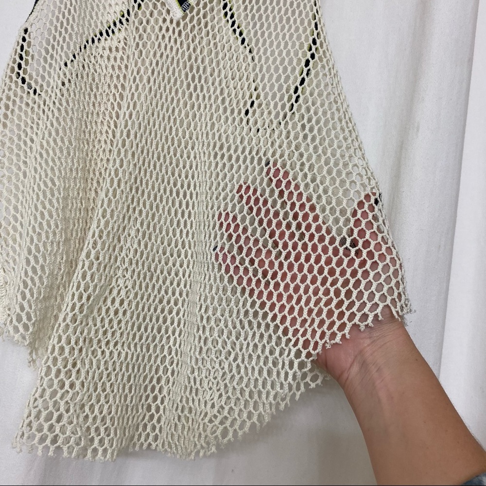 FREE PEOPLE Mesh Cream Racerback Top - Picture 6 of 12